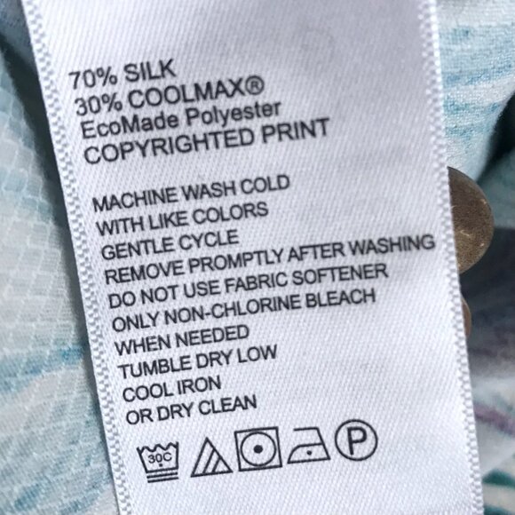 Tommy Bahama Button Up Shirt Men's Size XXL Hawaiian Island Zone Playa Azul - Picture 7 of 7